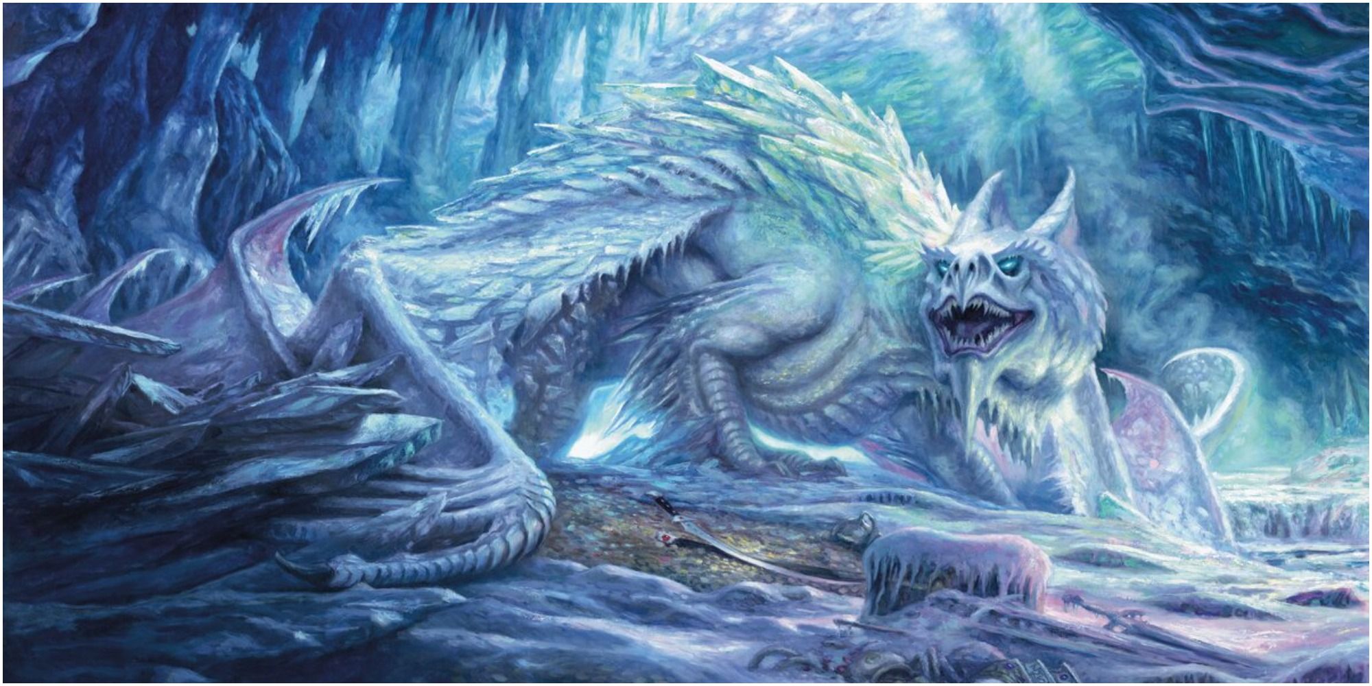 white dragon D&D art