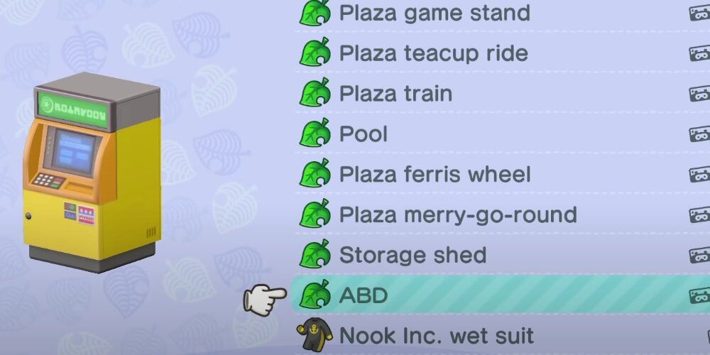 A Screenshot From Animal Crossing Gameplay Of The Nook Mile Terminal Menu.