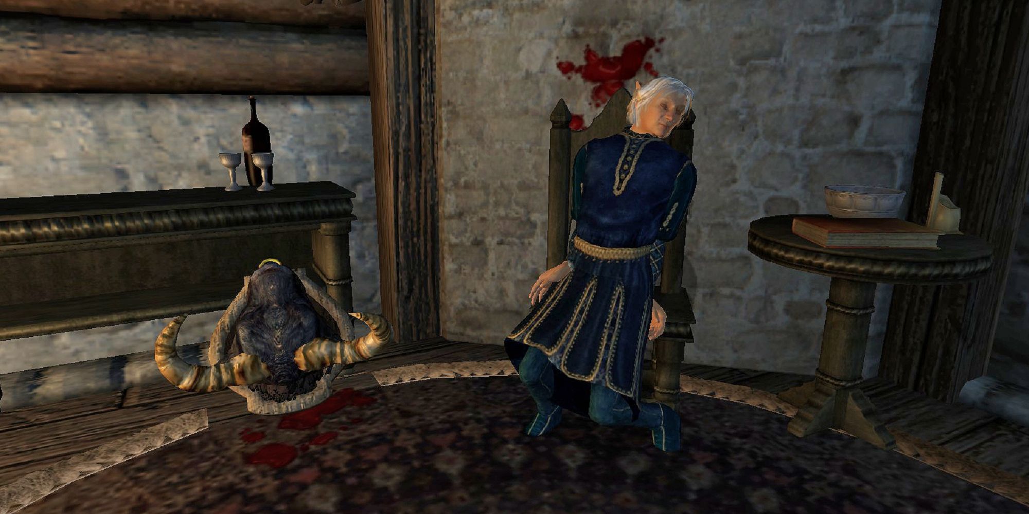 Baenlin Dead In Chair