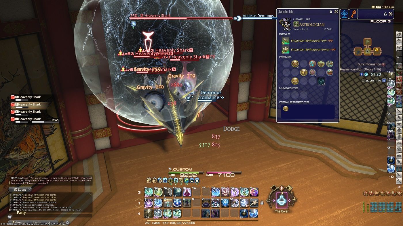 Angelus Demonus doing Deep Dungeons in Final Fantasy 14