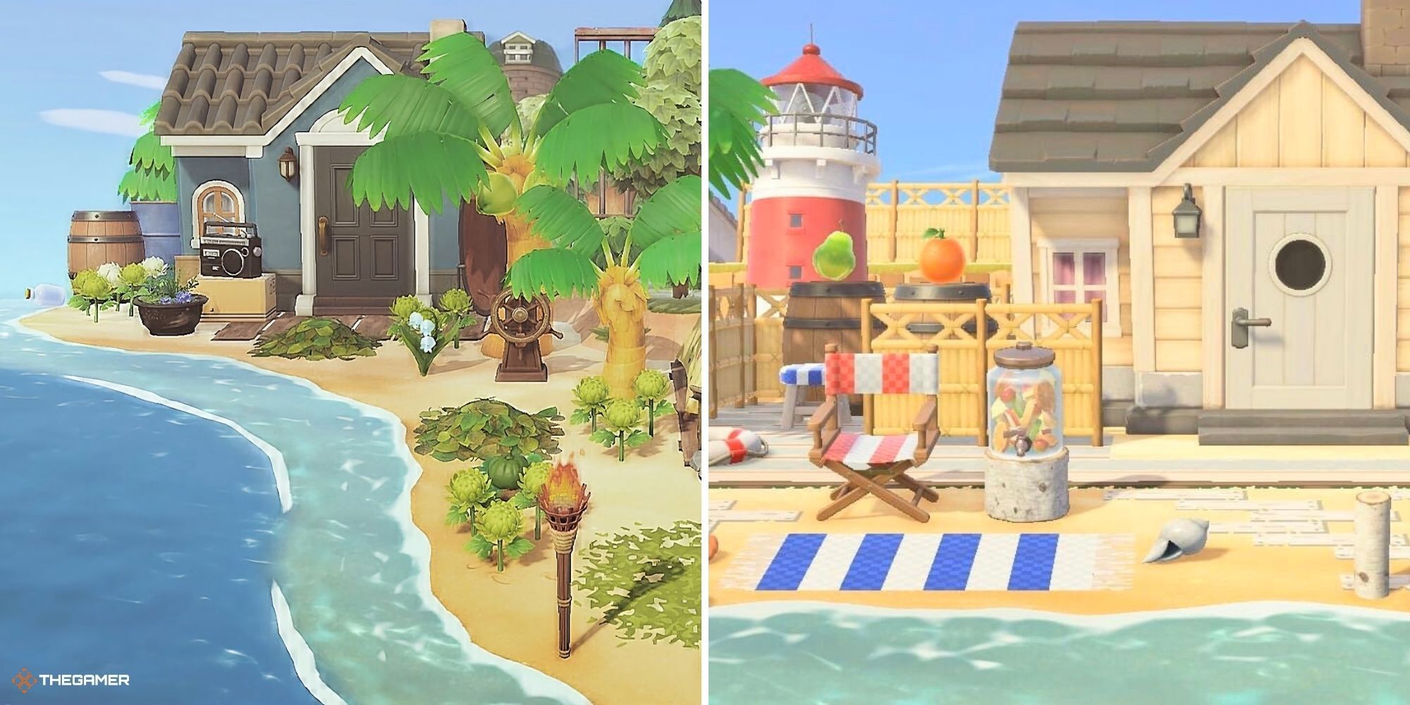 Animal Crossing New Horizons - Villager Beach Home Examples