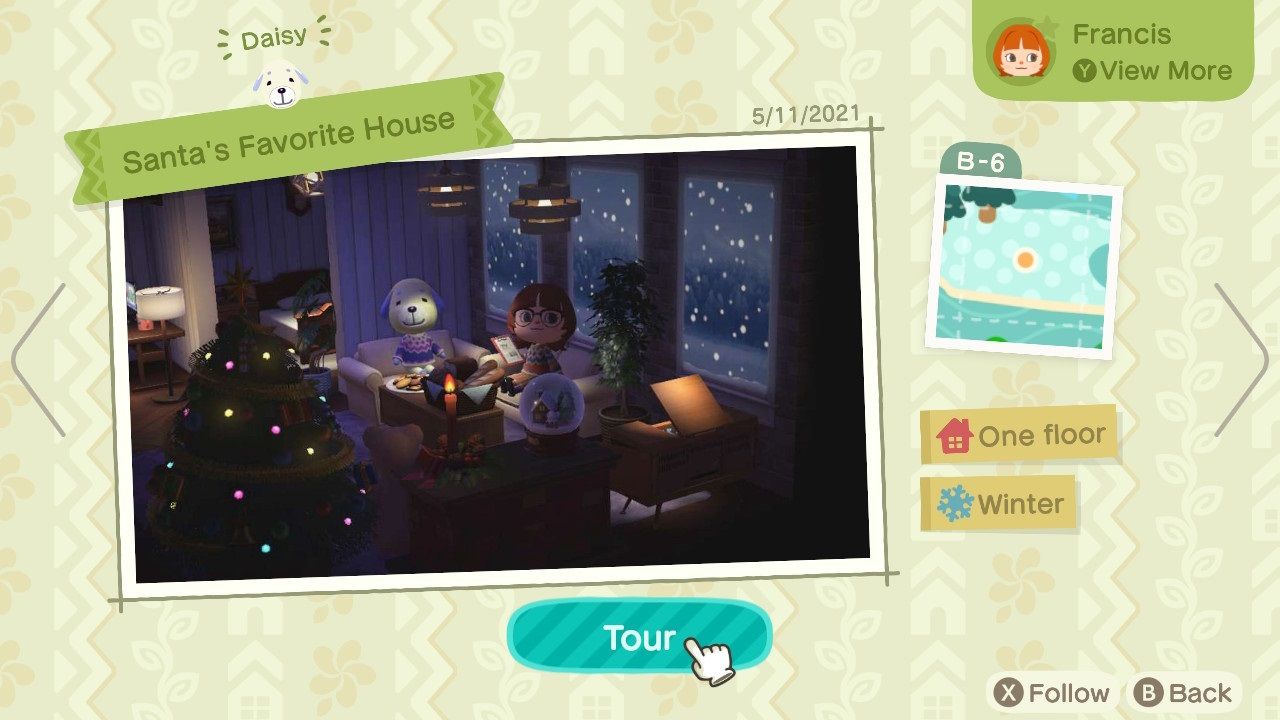 Animal Crossing New Horizons Happy Home Paradise touring another house