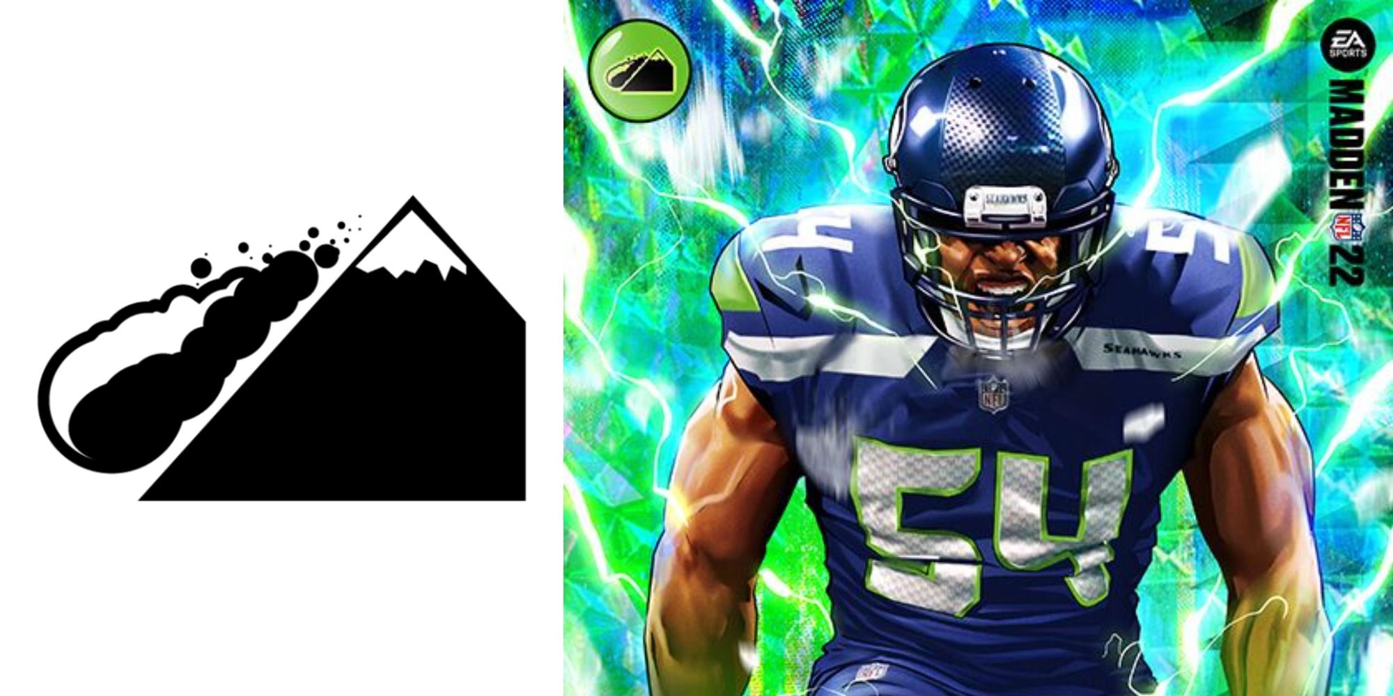Avalanche logo on the left with Bobby Wagner card art on the right