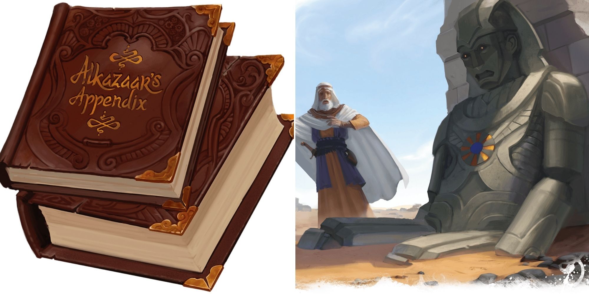 D&D Candlekeep Mysteries - Alkazaar's Appendix - Golem In the Desert