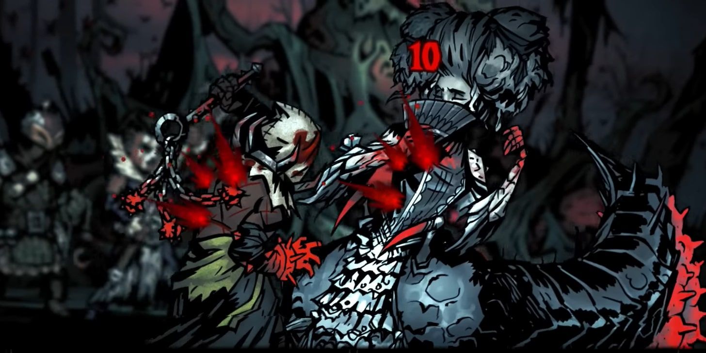 Darkest Dungeon Flagellant Attacking Countess