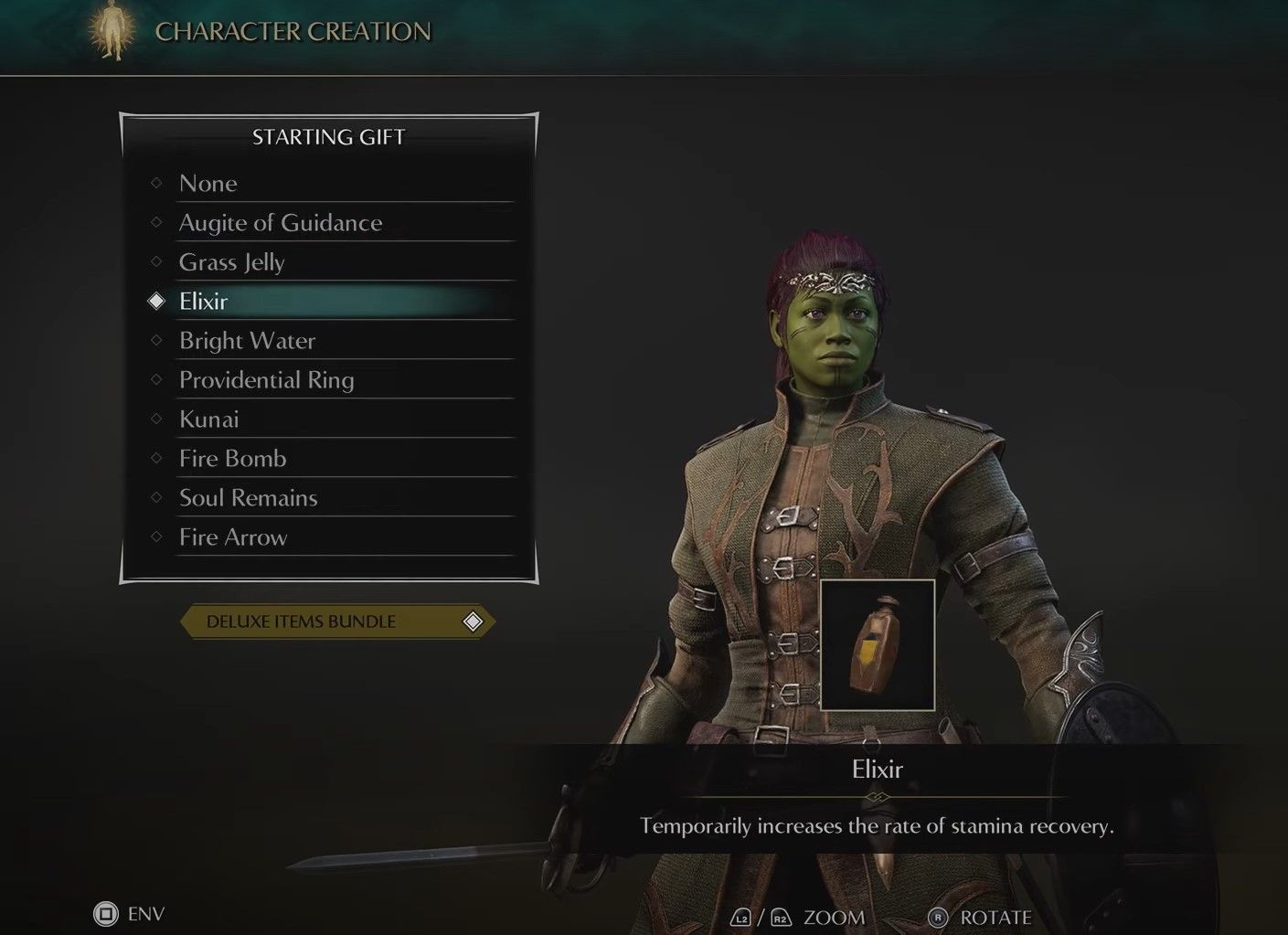 best Starting Gift Demon's souls elixir