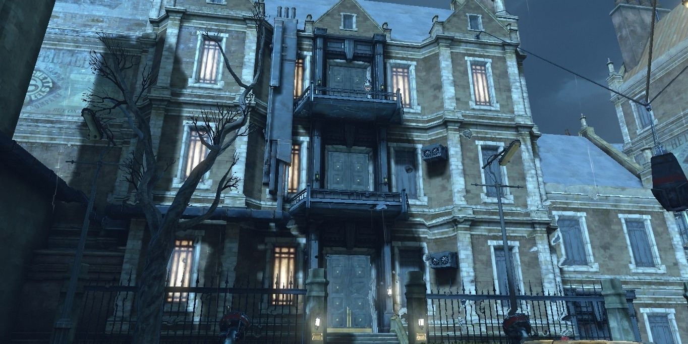 An view of Galvani's house in the original Dishonored