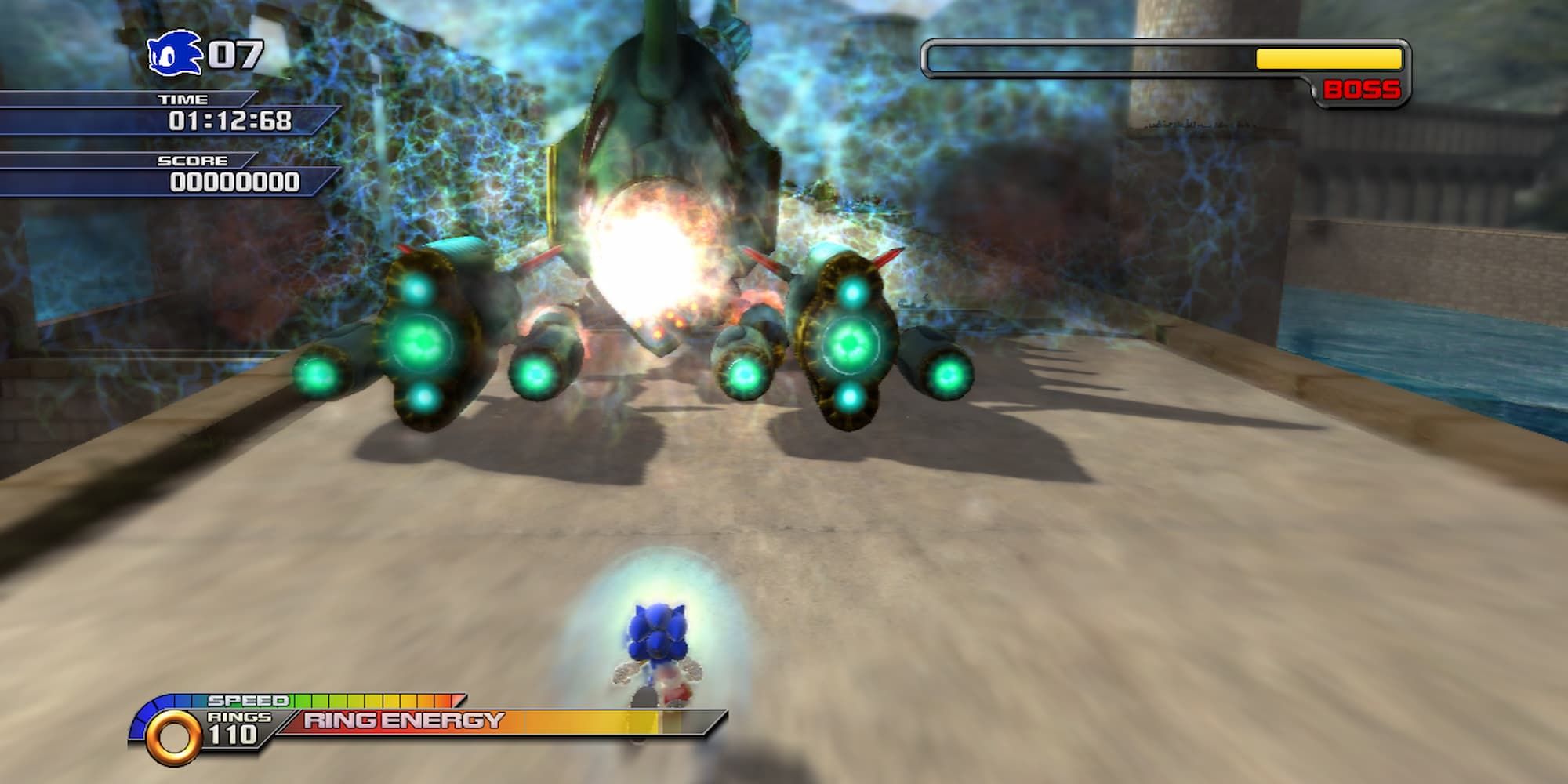 Sonic boosting towards the Egg Devil Ray