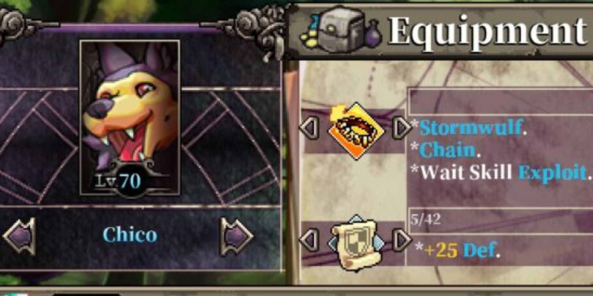 Fae Tactics Chico stats