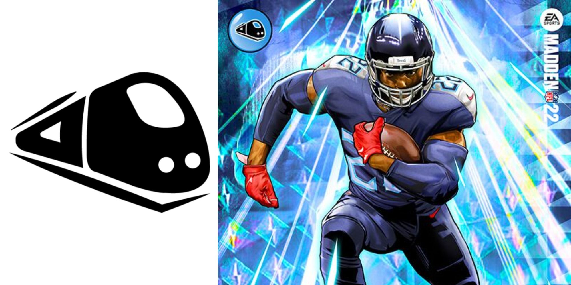 Freight Train logo on the left with Derrick Henry card art on the right
