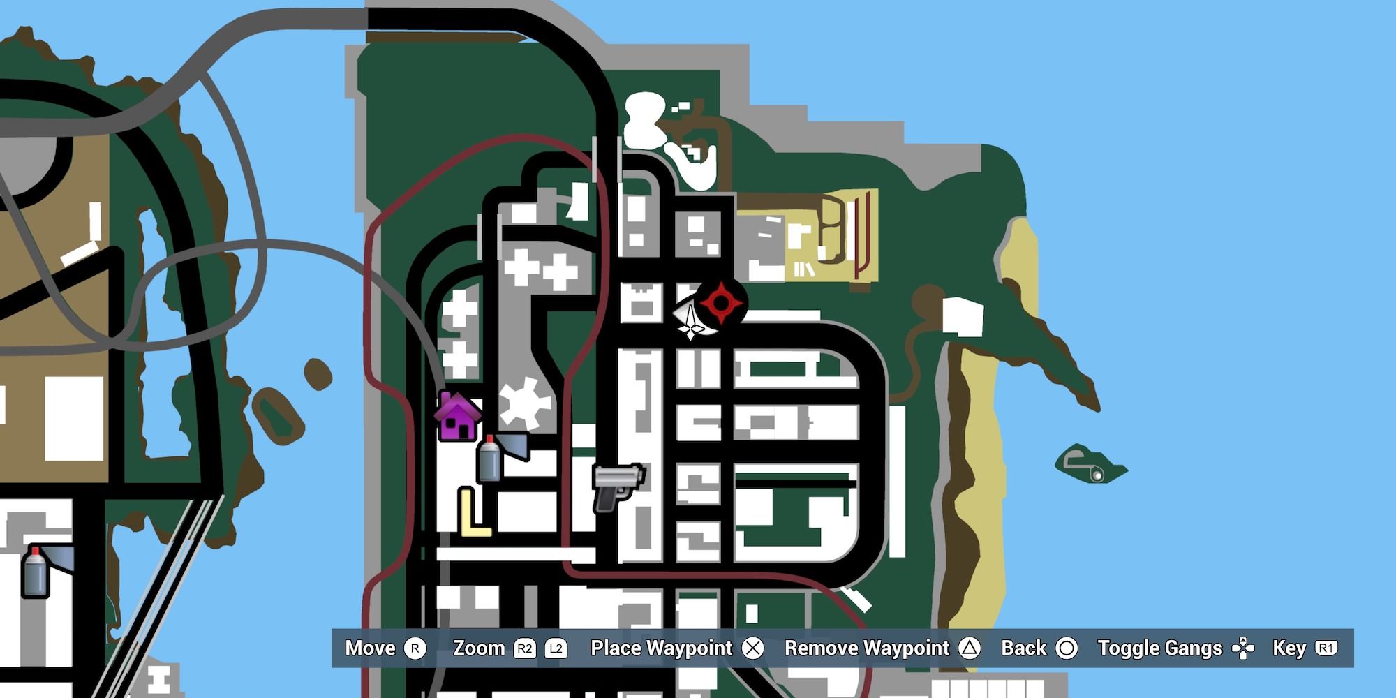 GTA 3 hidden package south of gas station