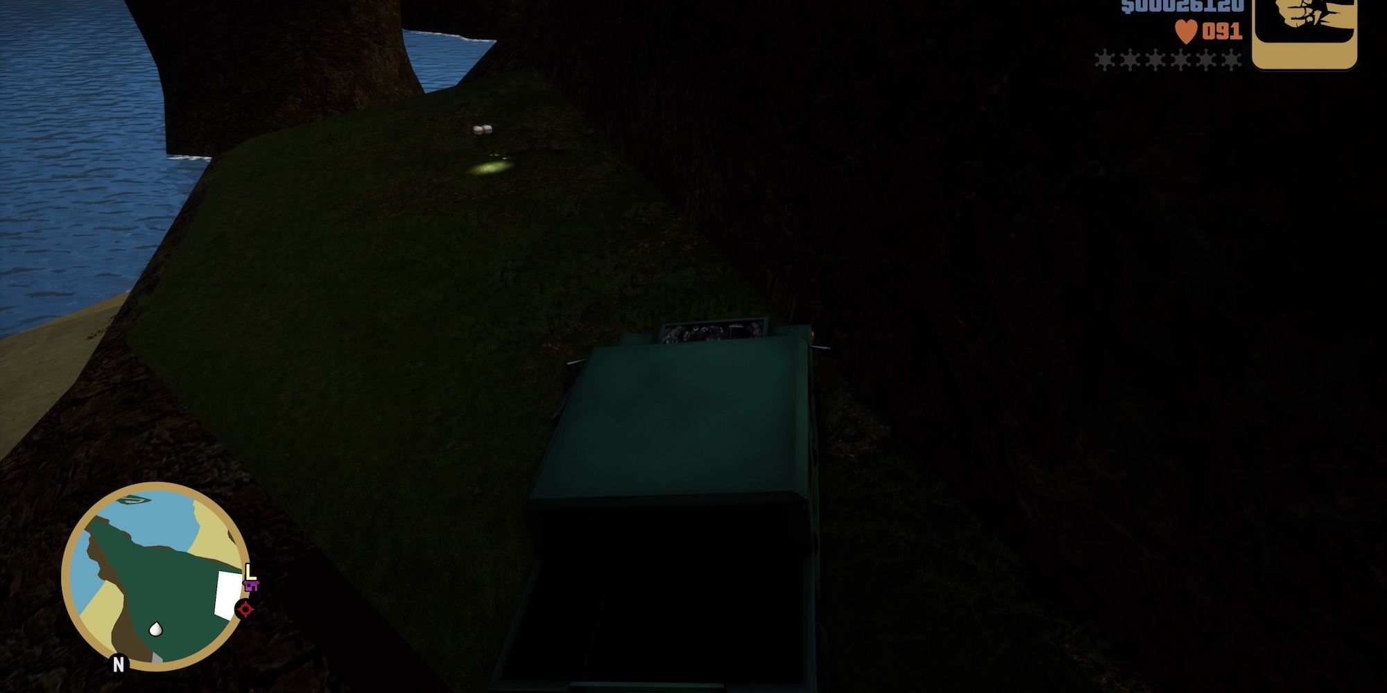GTA 3 hidden package under salvatore's mansion