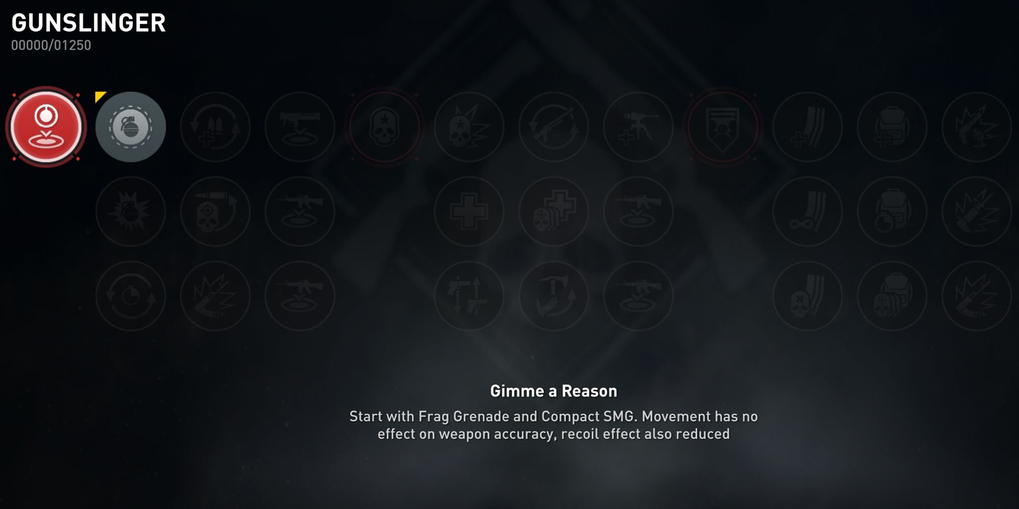 World War Z Gunslinger Class information screen.