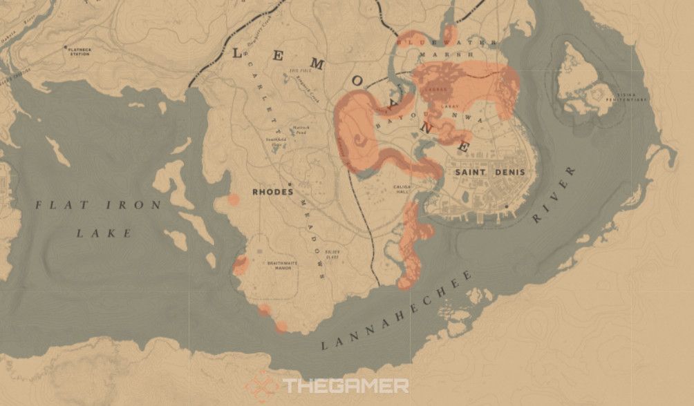 Heron map locations Red Dead Redemption 2 Online