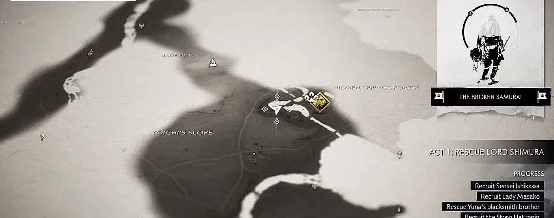 Ghost of Tsushima Hiyoshi Springs Record Location