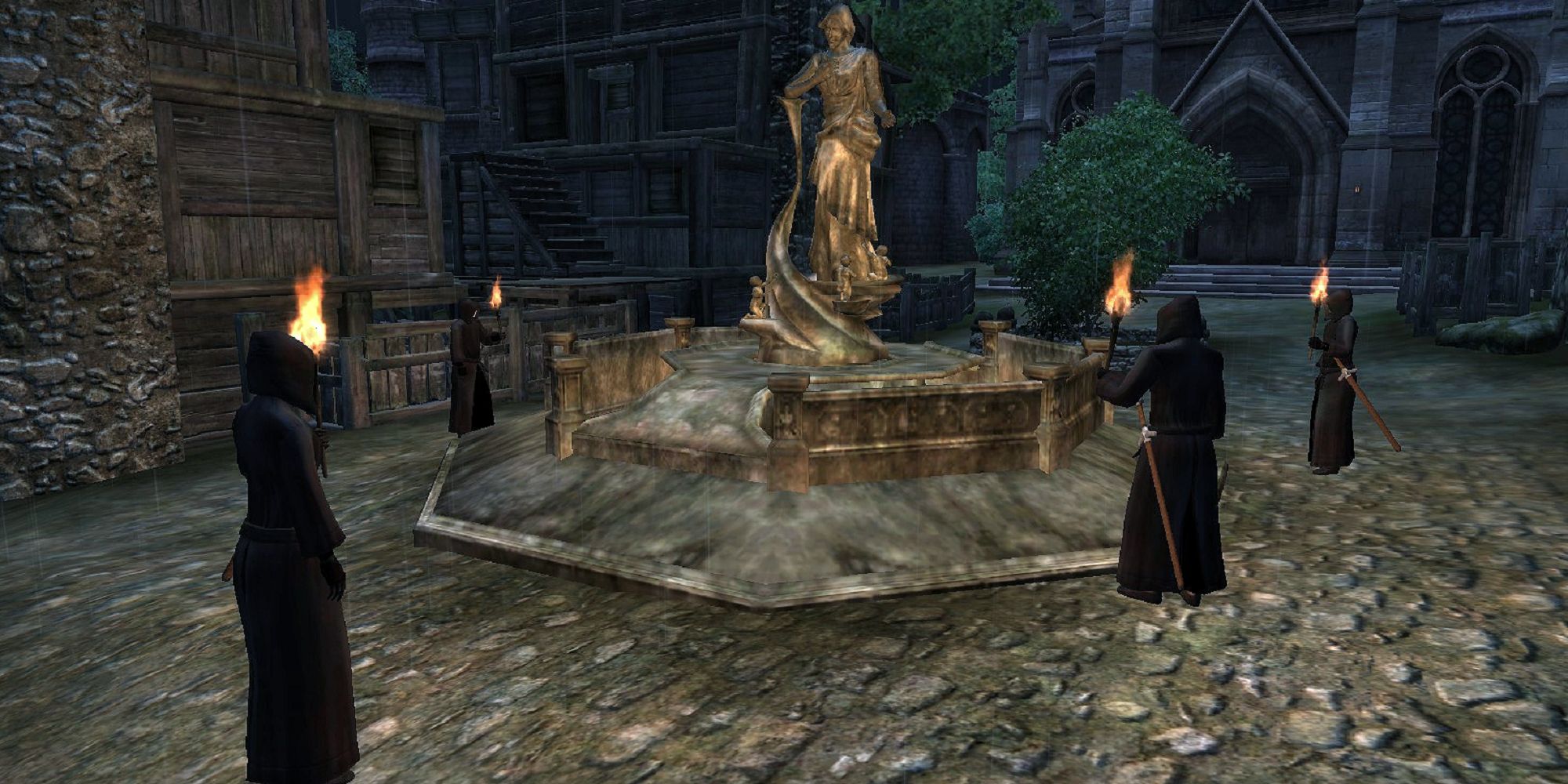 The Black Hand Gathered Around The Lucky Old Lady Statue
