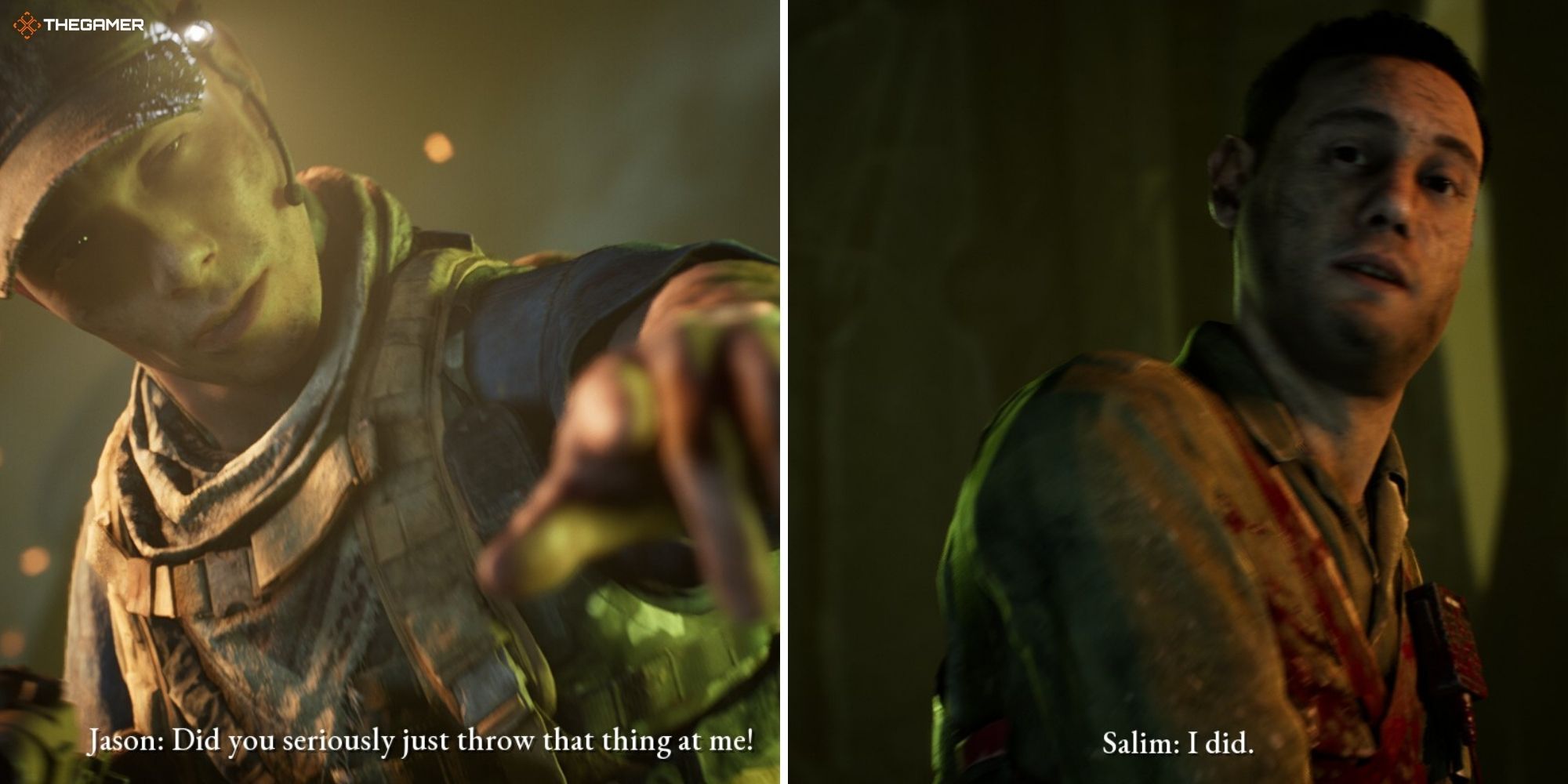 House of Ashes - Semper Fi - Jason left, Salim right