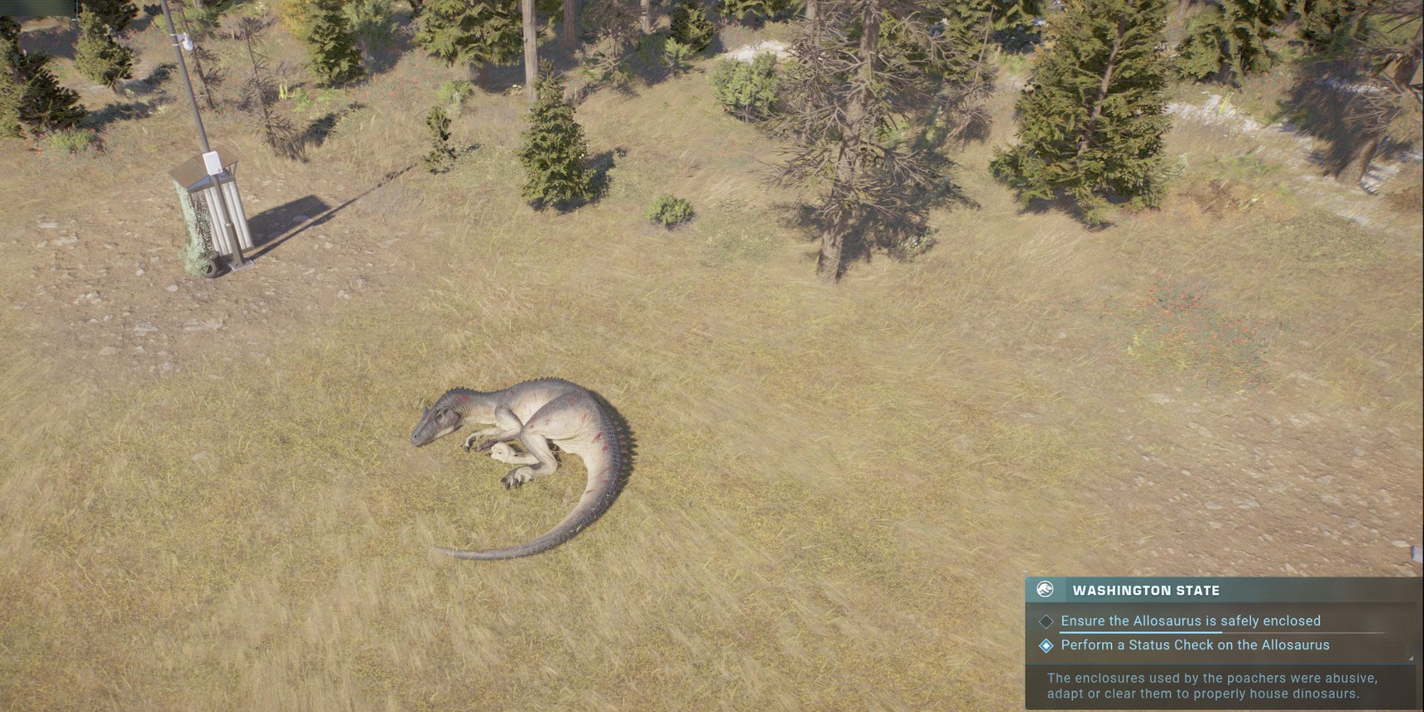 JWE2 bugged out allosaurus not secure