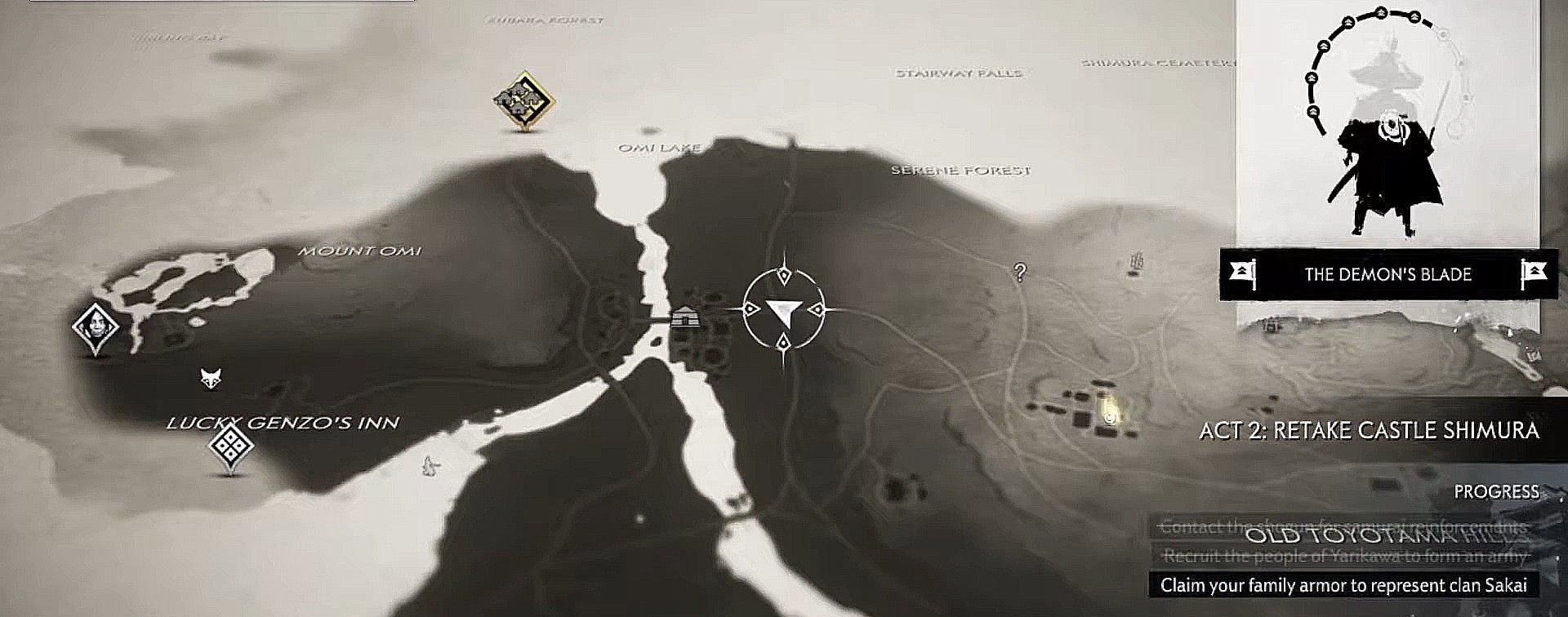 Ghost of Tsushima Kishibe Village Record location