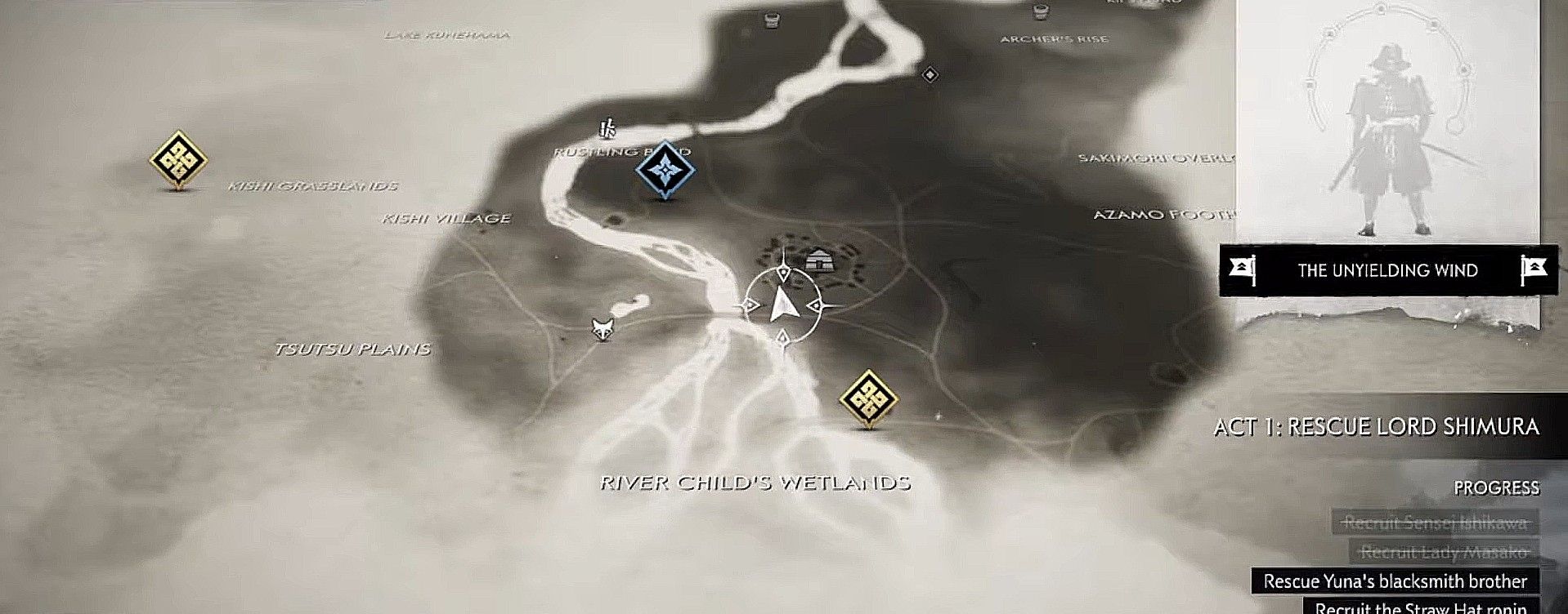 Ghost of Tsushima Logging Base Record 1 location