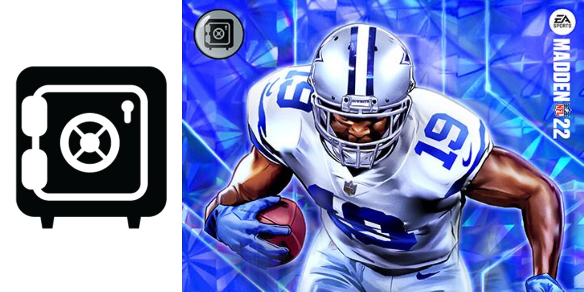 Max Security logo on left with Amari Cooper card art on right