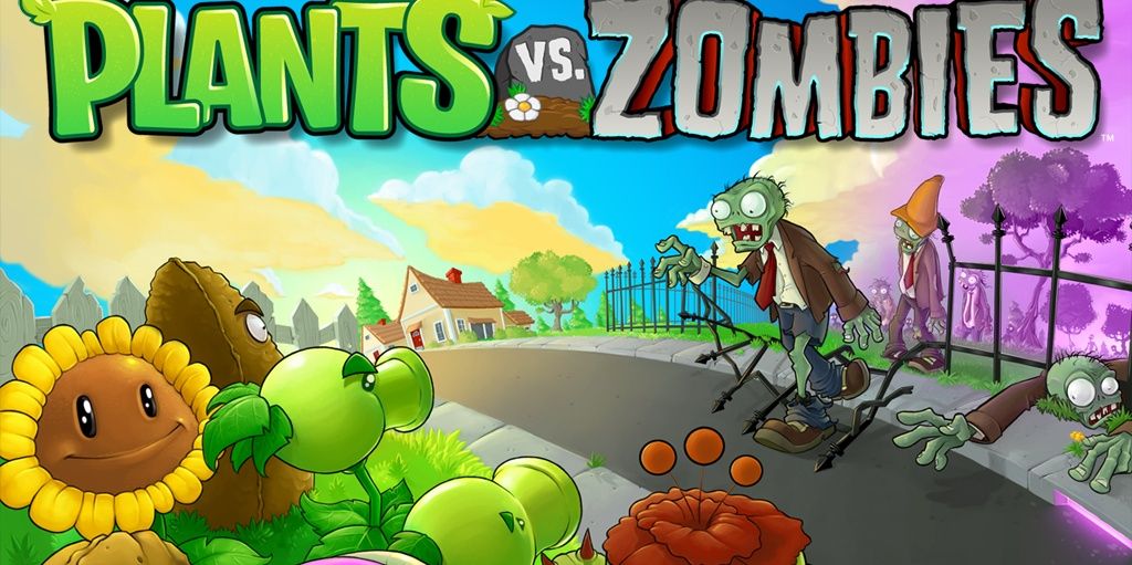 A promotional image for Plants Vs. Zombies.
