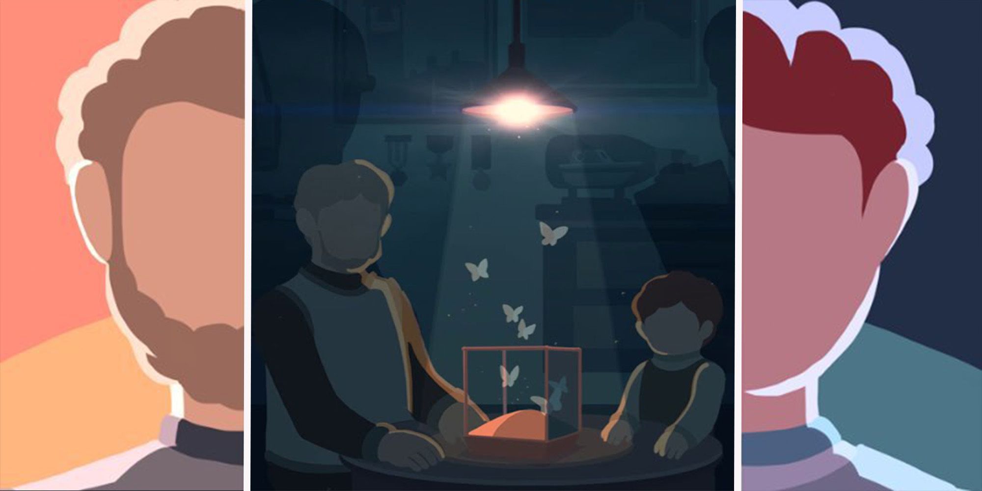 Moncage Beginner Tips Feature Image showing a son and his father working with a cage of butterflies