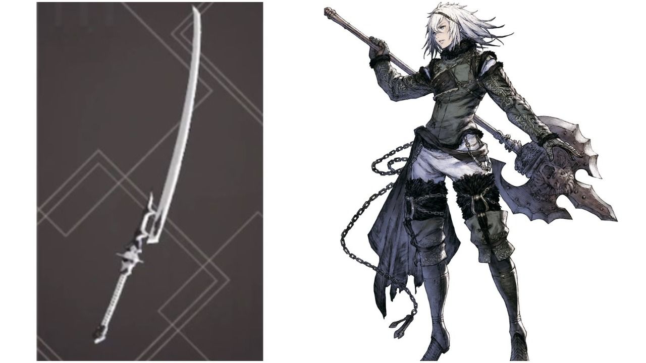 White Deal sword Nier Reincarnation 