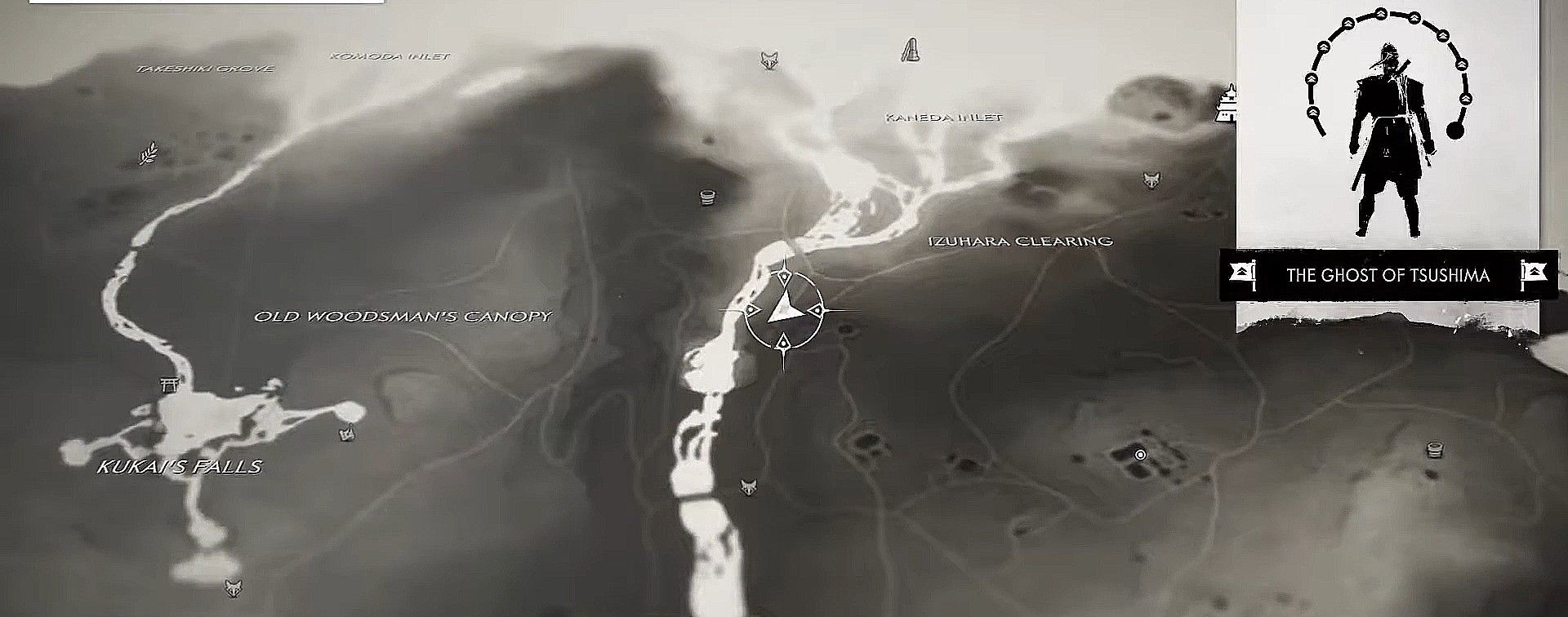 Ghost of Tsushima North West Hiyoshi Prefecture Record location