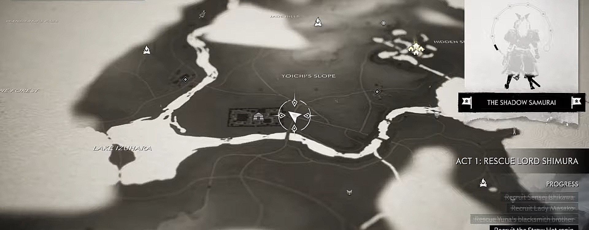 Ghost of Tsushima Ogawa Dojo Record location