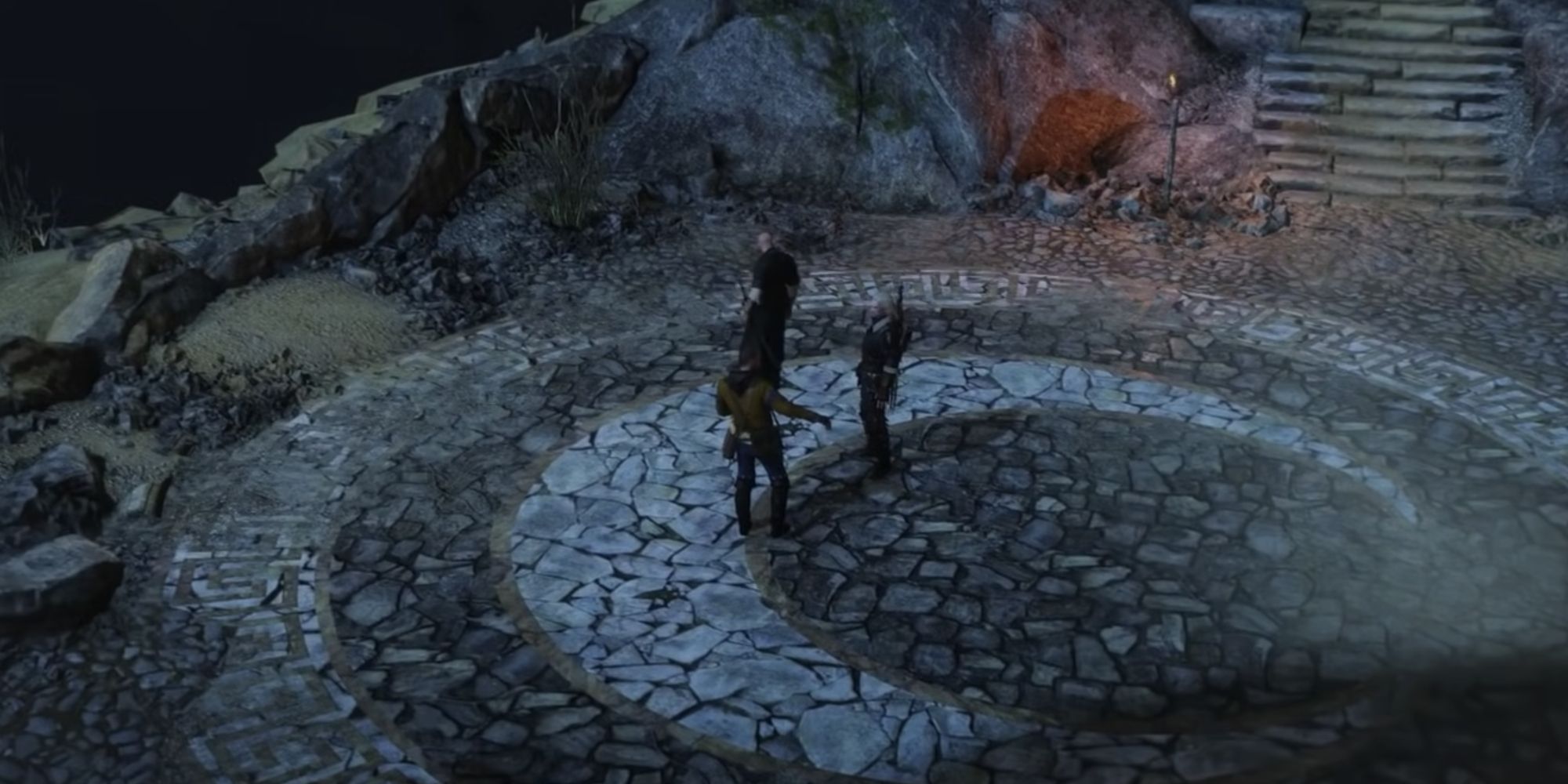 The Witcher 3 Hearts of Stone O'Dimm reveals the moon on the temple floor