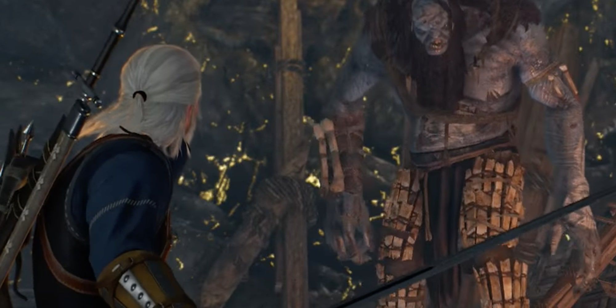 Witcher 3 Geralt accidentally awakens the ice giant