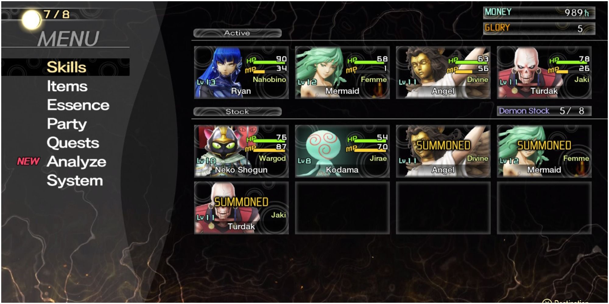 Shin Megami Tensei 5 Hydra Party