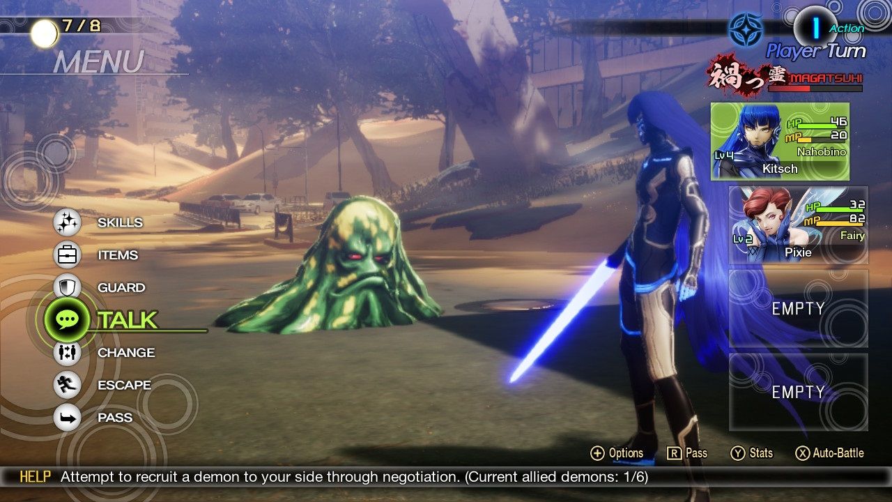Shin Megami Tensei 5 fighting slimes