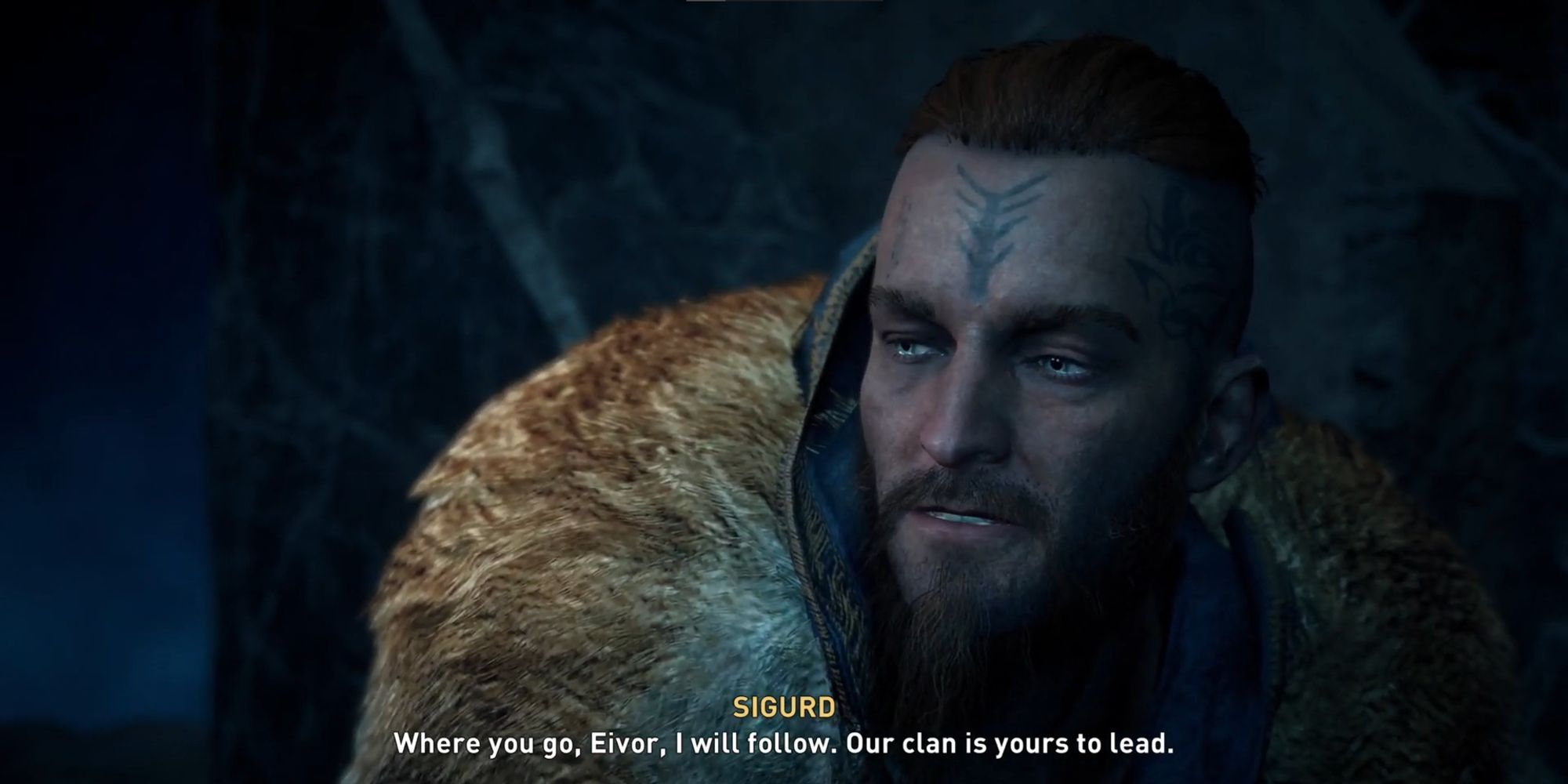 Assassin's Creed Valhalla screenshot Sigurd in the Good Ending Cutscene