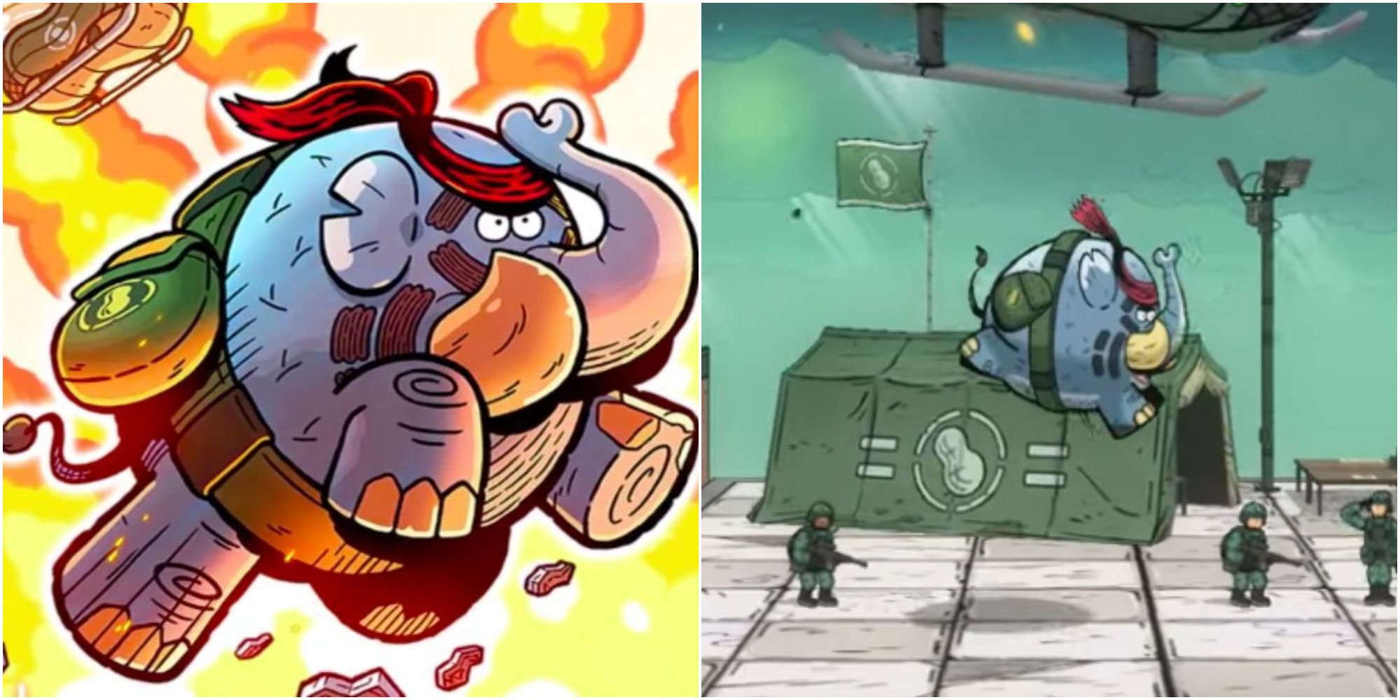 Art and Gameplay from Tembo the Badass Elephant
