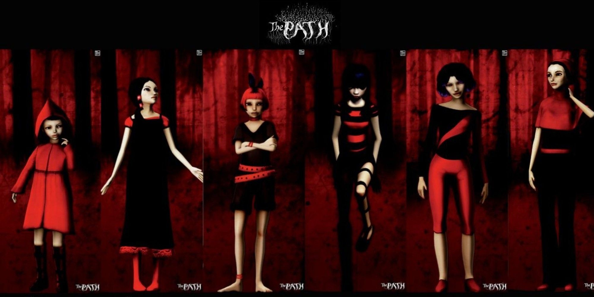 The Path: The Six Playable Characters