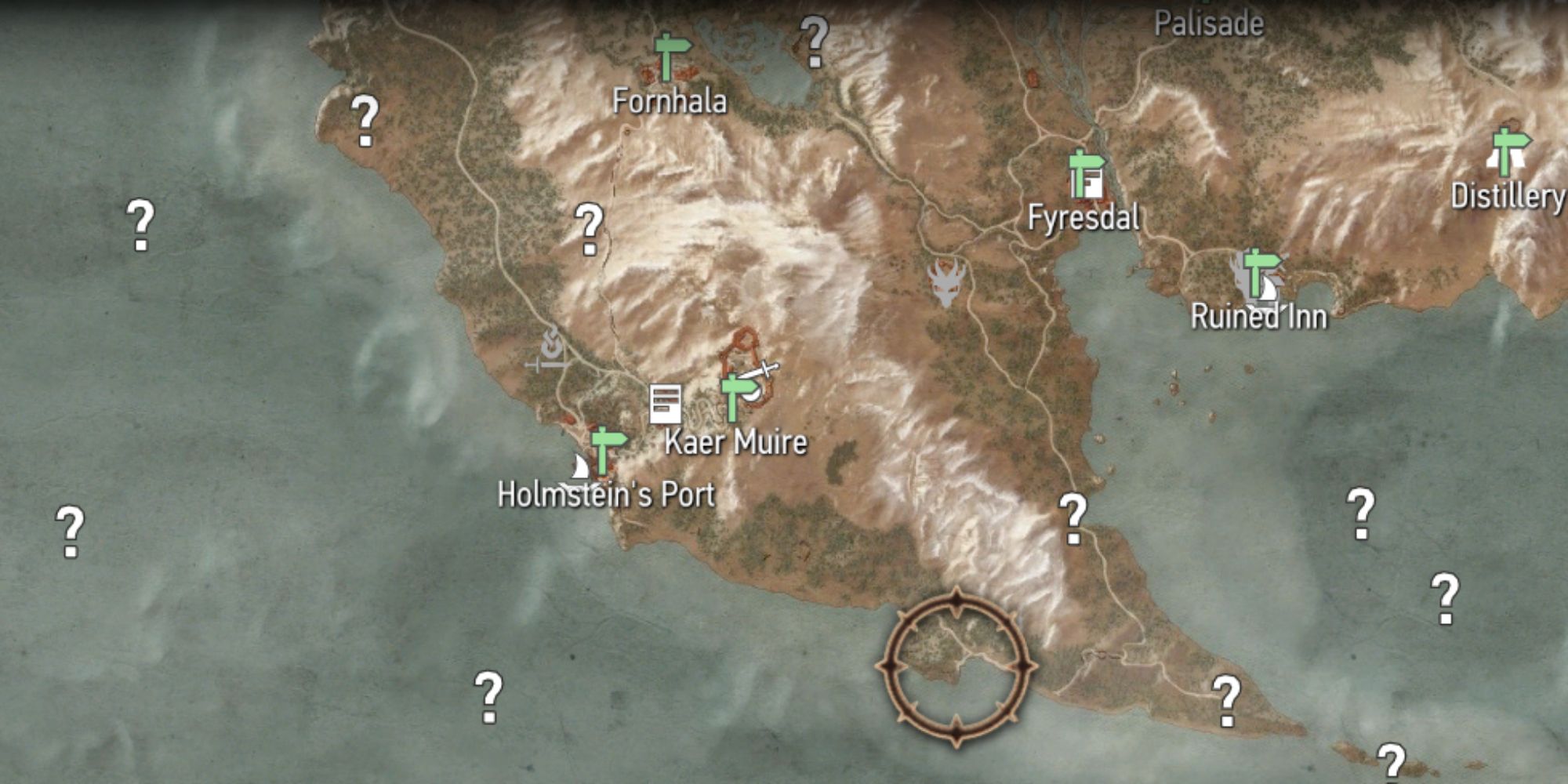 The Witcher 3 Screenshot Of Cave Of Dreams Map Location
