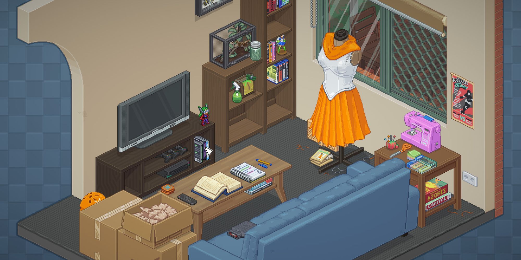 Unpacking Screenshot Of Living Room