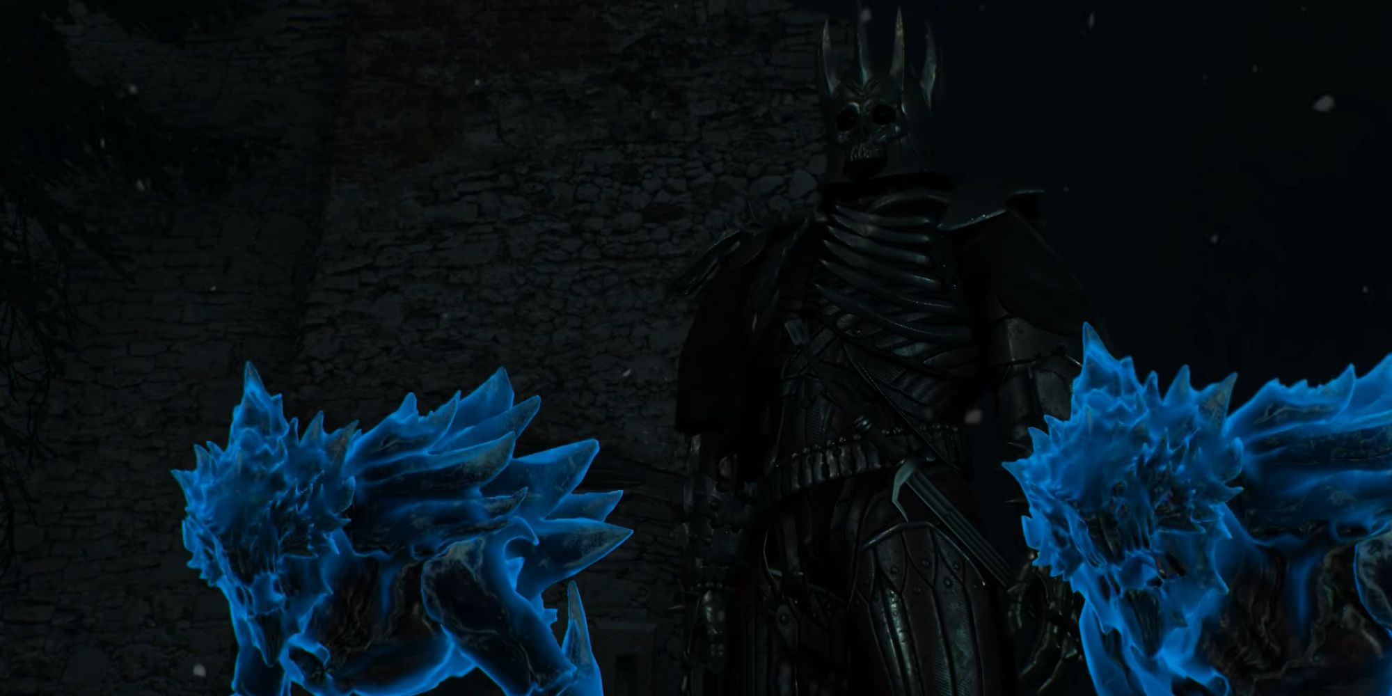 Witcher 3 Screenshot Of Eredin And Ghost Wild Hunt In Cave Of Dreams