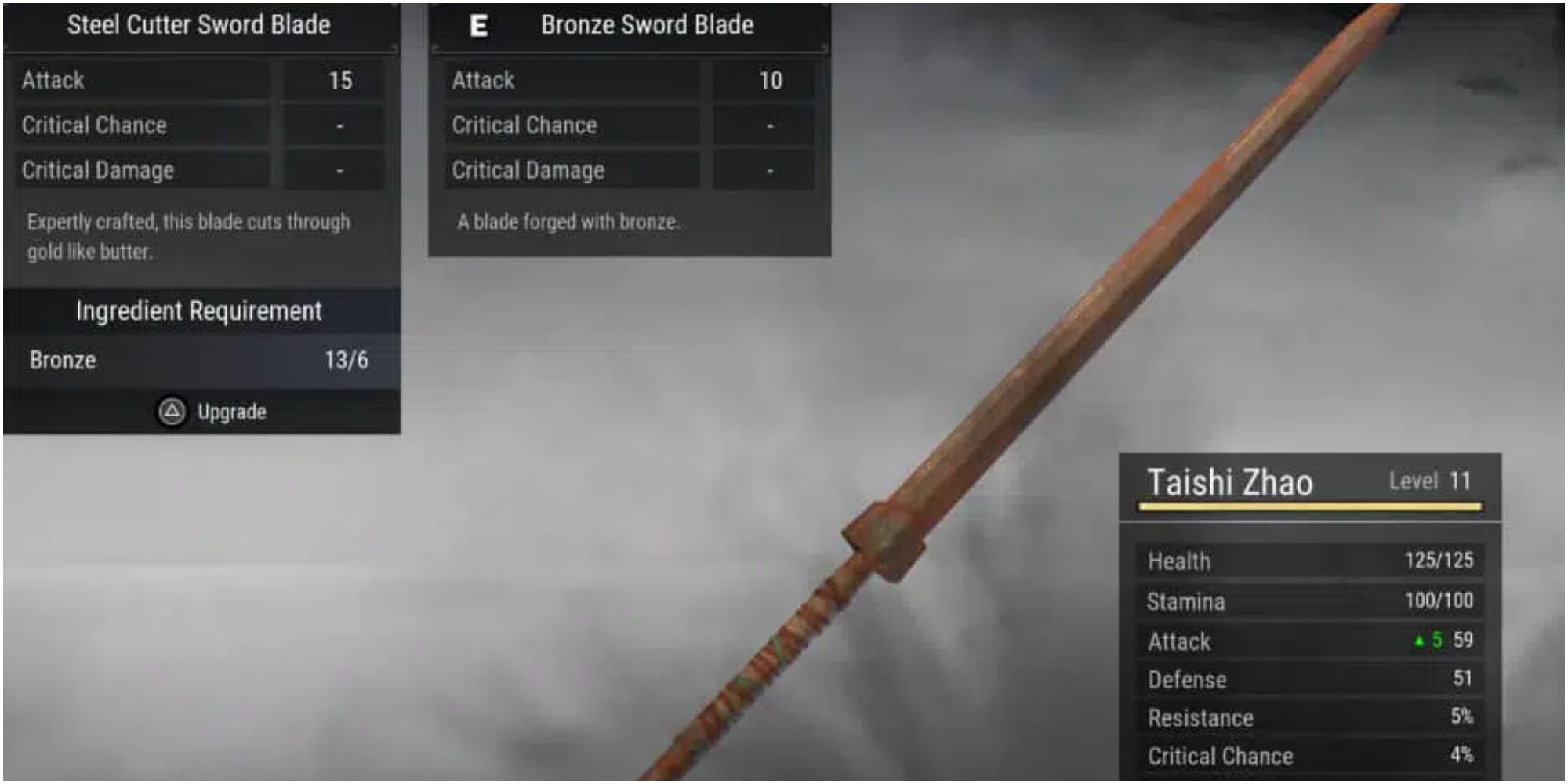 Xuan Yuan upgrading the sword