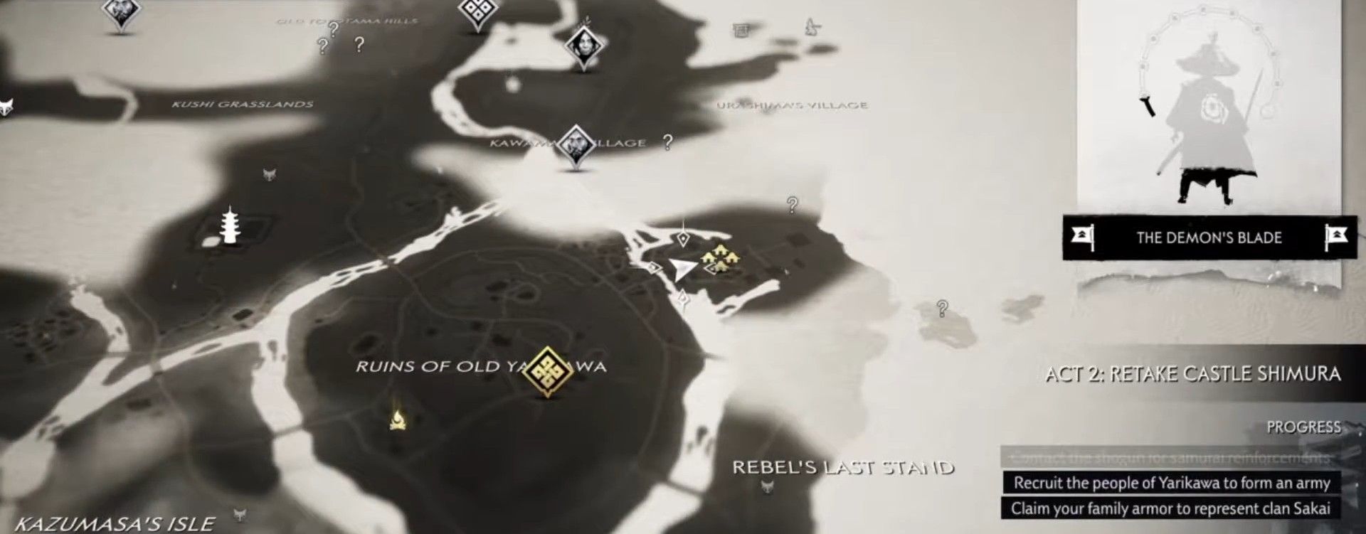 Ghost of Tsushima Yarikawa Stronghold Record Location