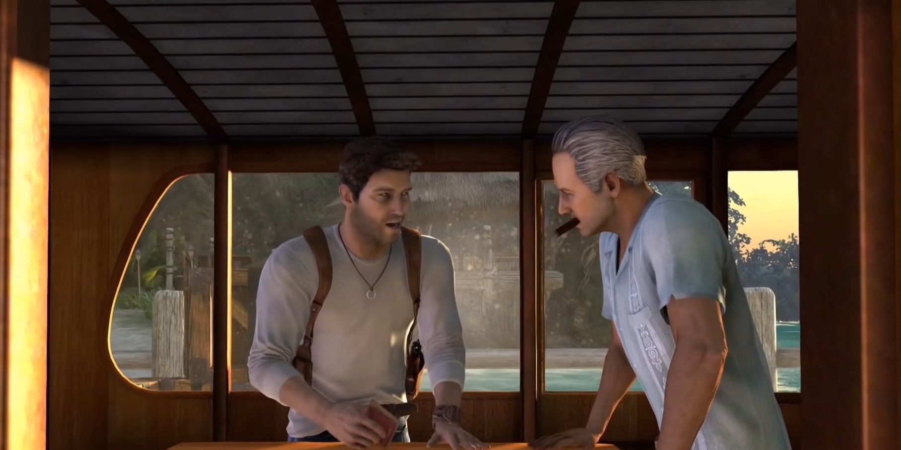 Nate and Sully in Uncharted: Drake's Fortune
