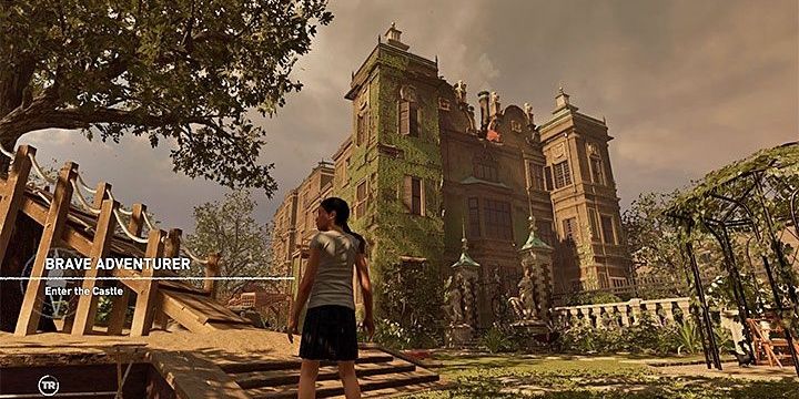 croft manor tomb raider in game screenshot