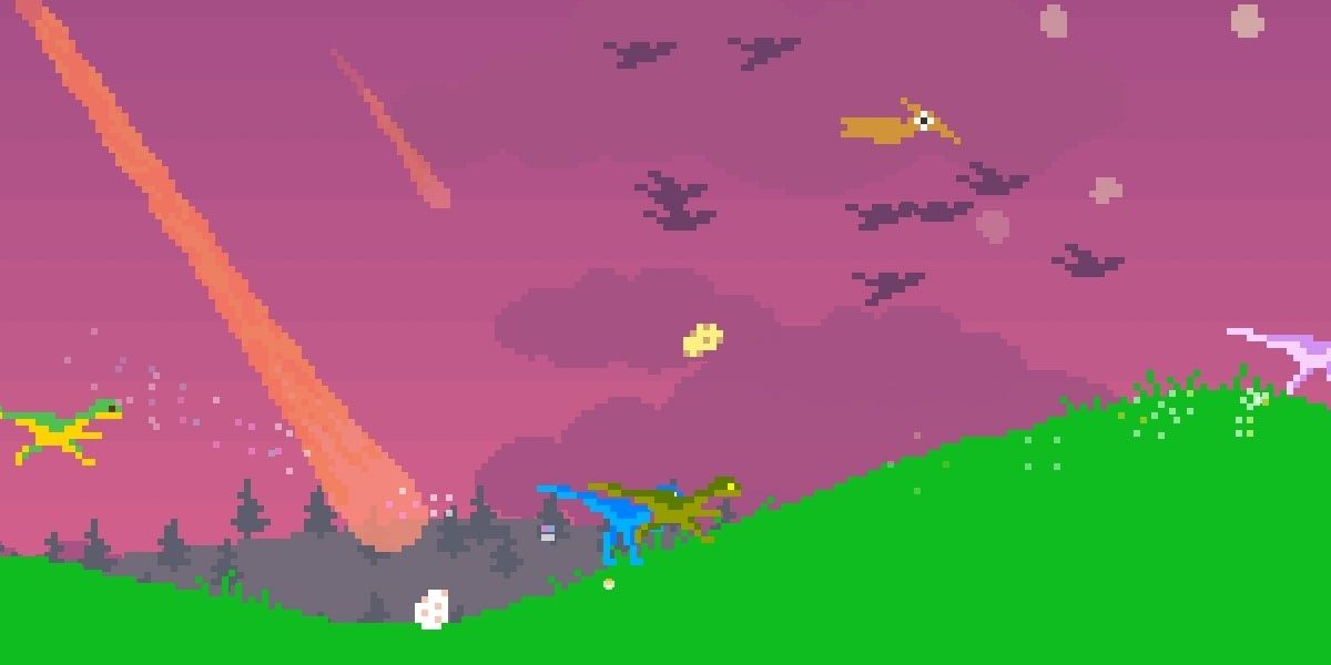 Dino Run - a dinosaur runs for its life