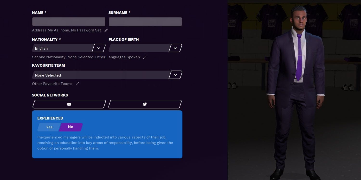 football manager career