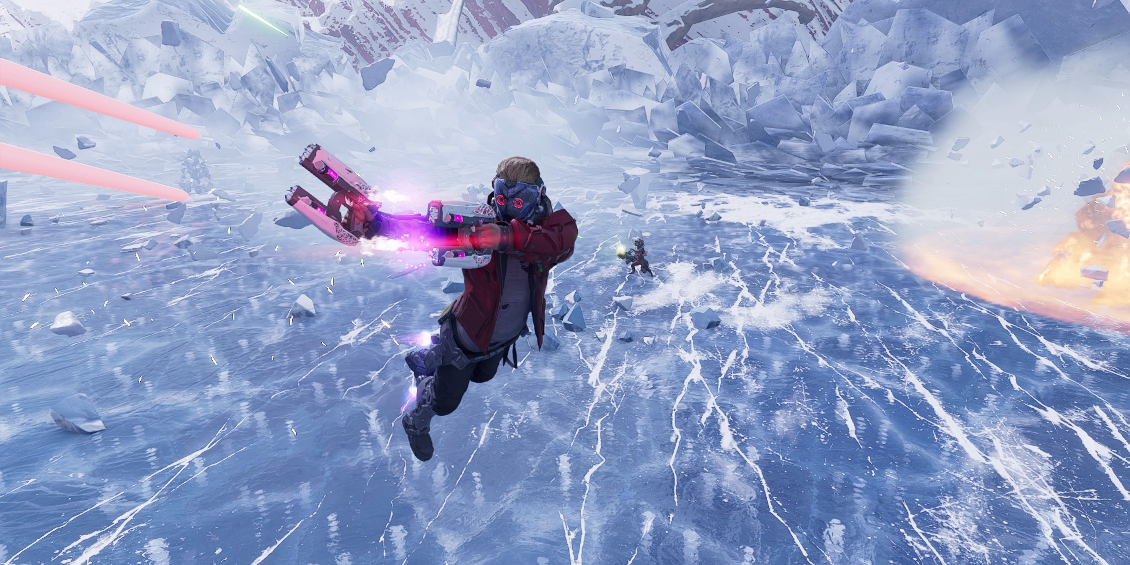 guardians of the galaxy star lord floating