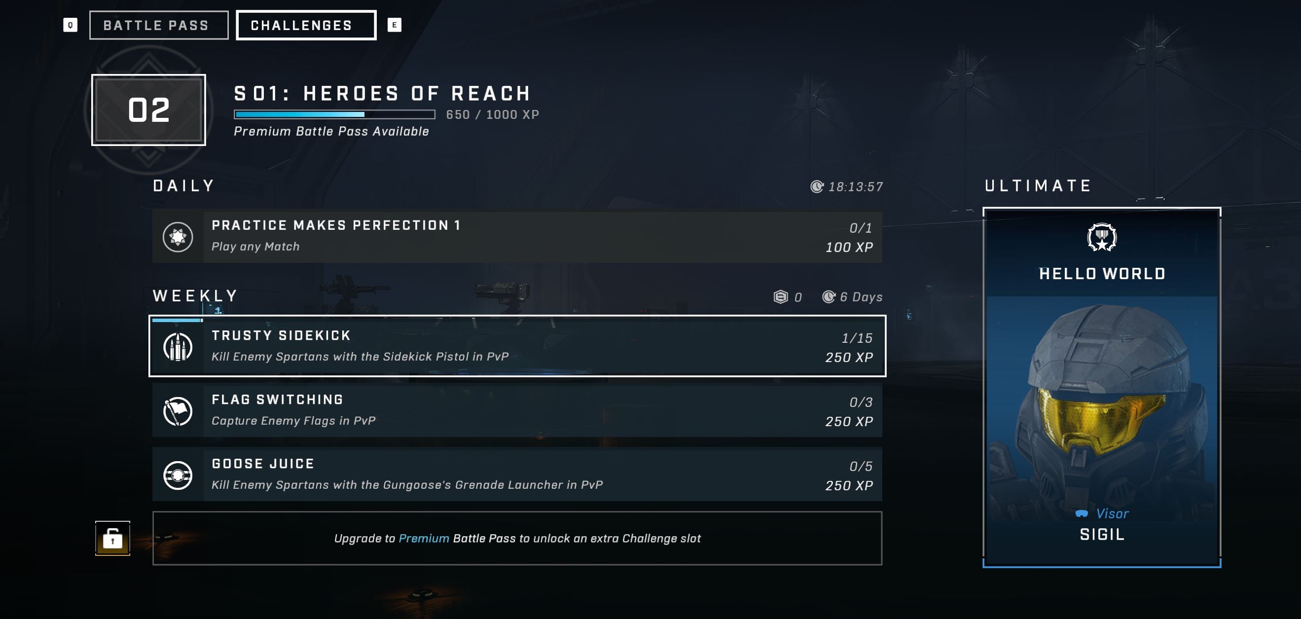 halo infinite challenges