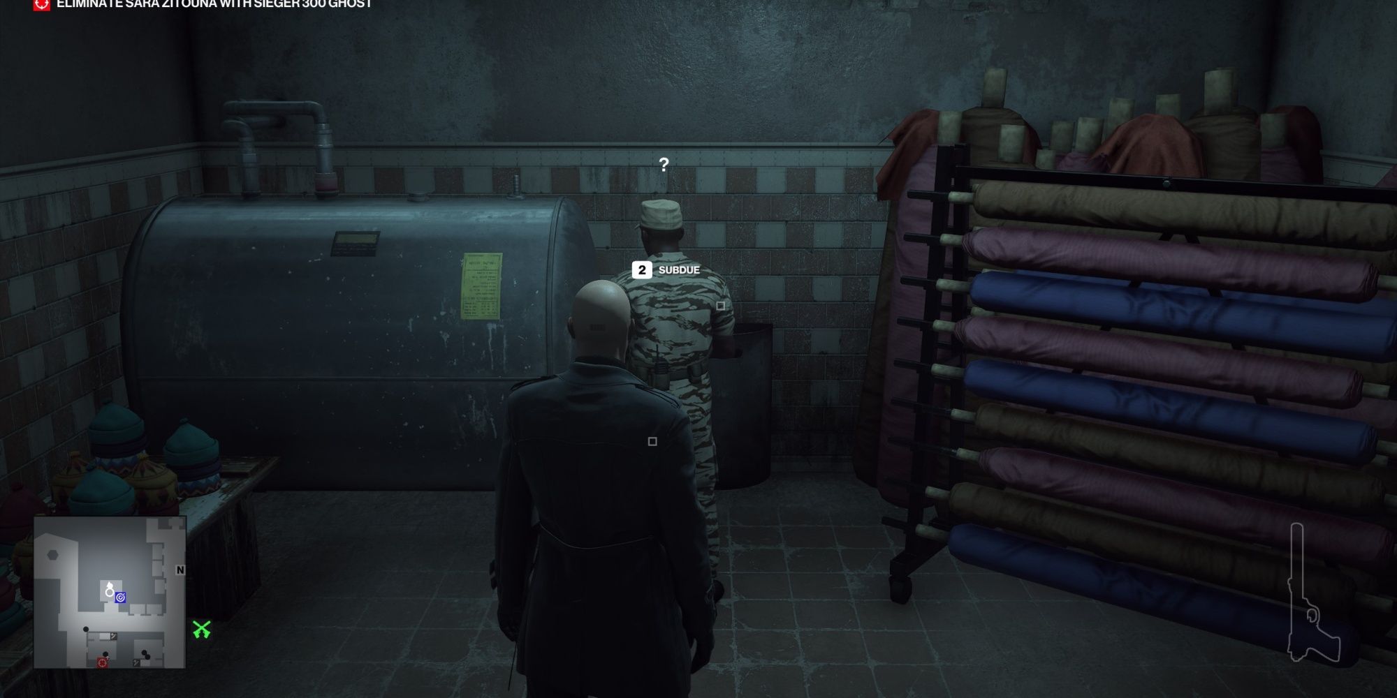 Hitman Sieger 300 Ghost Cheveyo Calibration Knocking First Guard Out
