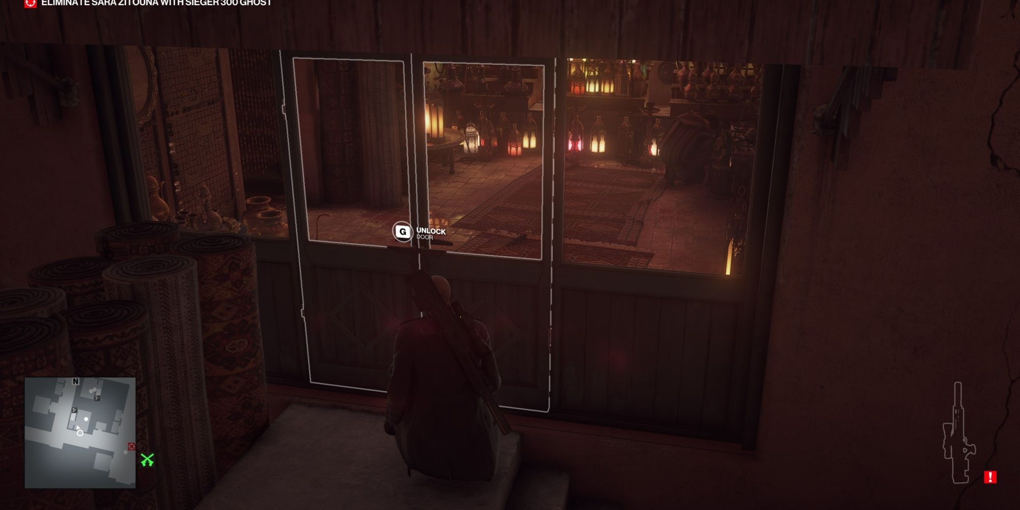 Hitman Sieger 300 Ghost Cheveyo Calibration Unlocking Door